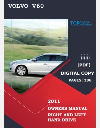 volvo v60 2011 owners manual lhd&rhd